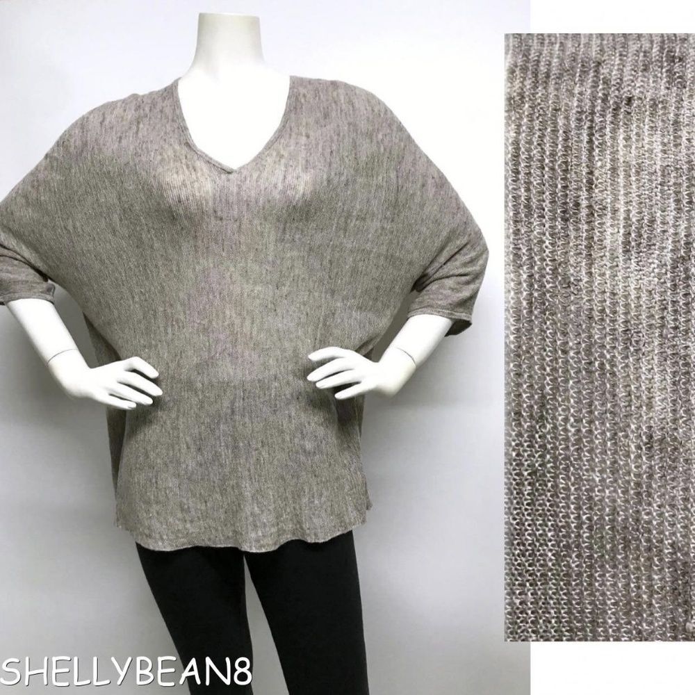 EILEEN FISHER Oversized BOXY LtWt Sweater S M L XL